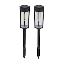 Geeroyoo Güneş Enerjili Bahçe Aydınlatma Led Lamba, Ip65 Su Geçirmez, 2'li Paket, Siyah