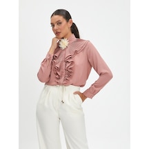 Serpil Exclusive Kadın Pilise Detaylı Bluz - Yaka Tasarımıyla Zarif Ve Özgün Şıklık - Günlük Ve Özel Günler İçin İdeal Bluz Pudra Serpil Exclusive Kadın Pilise Detaylı Bluz - Yaka Tasarımıyla Zarif Ve Özgün Şıklık - Günlük Ve Özel Günler İçin İdeal Bluz Pudra