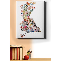 Webstyle Sayılarla Boyama Seti Kasnaklı Çiçekten Kuş 40 X 50 Cm