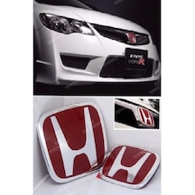 HONDA CİVİC 2006-2012 FD6 KIRMIZI H ÖN PANJUR LOGO