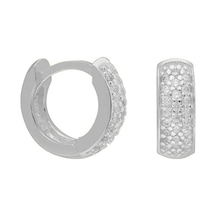 Taşlı Halka Küpe 718878 Silver Gümüş