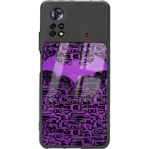 Poco X4 Pro Lila Batman Tasarımlı Glossy Telefon Kılıfı Çok Renkli