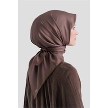 Armine Saf İpek Sura Eşarp 9601d 80 Çikolata Kahve