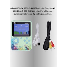 Tv Bağlantılı 500 Oyunlu Mini Gameboy Konsol Mh-hs2990-3329 Çok Renkli