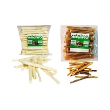 2 X 50li Sütlü Ve Naturel Burgu Ödül Çubuğu Ve Çiğneme Kemiği 8-10cm