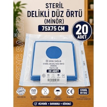 Steril Delikli Düz Örtü Minör 75 75cm 20'li