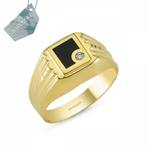 Sembol Gold  14 Ayar Altın Erkek Yüzük T6194 Renkli