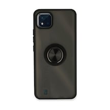 Realme C11 2021 Kılıf Montreal Yüzüklü Silikon Kapak