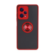 Poco X5 Pro 5g Kılıf Montreal Yüzüklü Silikon Kapak - Kırmızı Ym602994