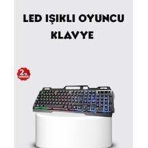 Rgb Aydınlatmalı Klavye Mouse Seti Usb Bağlantılı, Türkçe Q, Ayarlanabilir Dpı, Ergonomik Yapı Diğer