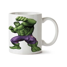 Hulk Carol Danvers Marvel İki Tarafı Baskılı Kupa Bardak Çok Renkli
