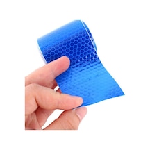 Mavi 1 Adet Kullanımı Kolay Araba Gövde Yansıtıcı Bant Çıkartmalar Güvenlik Yansıtıcı Bant