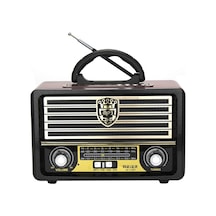 Şarjlı Nostaljik Retro Radyo Sd Kart Usb Bluetooth Fm Radyolu Taşınabilir Kablosuz Hoparlör M-113bt