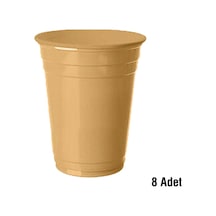 Roll Up Meşrubat Bardak 8'li Gold