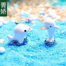 Teltree Beyaz Yunuslu Dekoratif Reçine Süs - Ev Dekorasyonu İçin Şık Ve Dayanıklı Mikro Peyzaj Aksesuarı