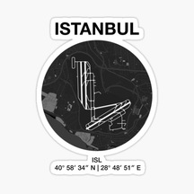 Istanbul Hava Limanı Sticker Eticket Yapıştırması