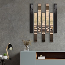 Decorita Dekor Camı | Düz Renk Siyah Cam ve Bronz Ayna 7'li Takım