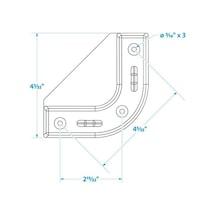 Seachoice Cooler Mounting 50 x 22