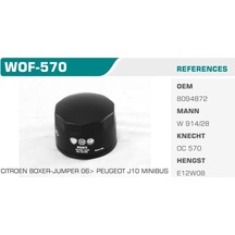 WINKEL WOF-570 WINKEL YAĞ FİLTRESİ DUCATO / DAILY IV / BOXER / JU