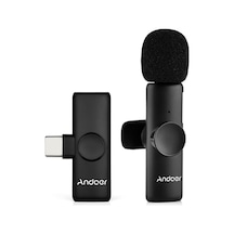 Novahub Andoer Onetriggertwo Mini 2.4g Kablosuz Mikrofon Sistemi 2 Verici + 1 Alıcı Klips - Diğer