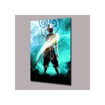Avatar Son Havabükücü Anime Cam Tablo Pct0465 Modern Dekorasyon Temalı Dekoratif Duvar Tablosu, Salon, Ev Ve Ofis Dekoru,
