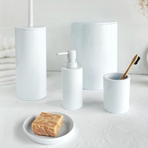 Flores Beyaz 5li Banyo Seti M-sas17-01