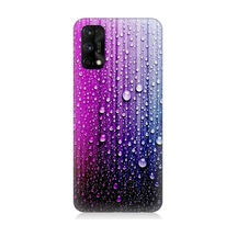 Realme 7 Pro Uyumlu Renki Damlalar Desenli Silikon Kılıf