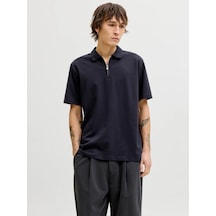 Jack & Jones Jack&jones Jprblaethan Ss Erkek Polo T-shirt 12292992 Lacivert