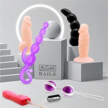 Hızlı Express Baile Beauty Kit 6 Parça Titreşimli Vibratör Set Anal Plug