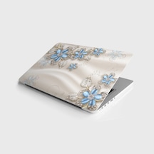 Laptop Sticker Notebook Pc Kaplama Etiketi Turkuaz Çiçek