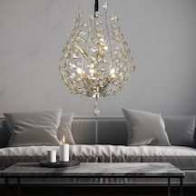 Donna Eskitme 55'lik Kristal Taşlı Modern Koridor, Salon Avize Eskitme