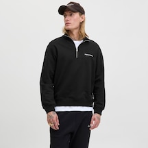 Jack & Jones Norrebro Erkek Siyah Sweatshirt 12282899-b Siyah
