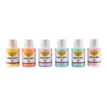 Tr Akrilik Boya Seti, 6'li Pastel Renk, 25ml, Su Bazlı, Ahşap Metal Kağıt Yüzeyler İçin Uygun Genel