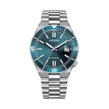Citizen Tsuyosa Shore Petrol Blue Nj0231-56l Otomatik Erkek Kol Saati Metalik Gri