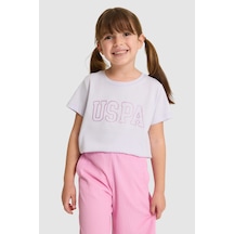 U.s. Polo Assn. Kız Çocuk Lila Tişört Basic 50325631-vr034