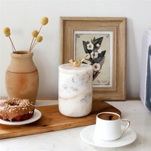 Akayev Mermer Beyaz Kuş Baharatlık Çok Renkli