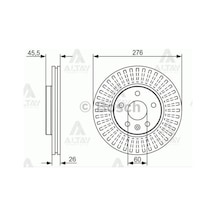 Bosch 569069-569073 Fren Dıskı Astra K 15 / Astra J 09-16 / Aveo 11 /