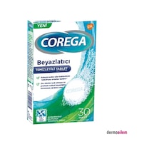 Corega Diş Protez Temizleyici Beyazlatıcı Tablet 30lu