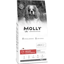 Molly Mini Irk Kuzu Etli Yetişkin Köpek Maması 8 KG