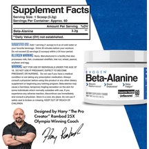 Evogen Beta Alanine Powder Performance Enhancer Boost Endurance, Delay Fatigue 60 Servis Evogen Beta Alanine Powder Performance Enhancer Boost Endurance, Delay Fatigue 60 Servis