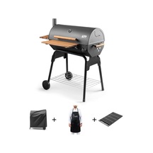 Grillord 75 Kömürlü Barbekü 1 Adet Döküm Izgaralı + Hediye Seti Önlük + Kılıf Çok Renkli