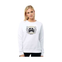 Turkish Hotrock Murat 124 Baskılı Beyaz Kadın Sweatshirt