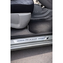 Peugeout Krom Plastik 4 Parça Kapı Parlak Eşik Seti