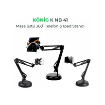 König K-Nb 41 Masa Üstü Mikrofon Tablet Telefon Tutacağı