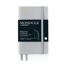 Leuchtturm1917 Monocle Serisi, Cep Boy A6 , Yumuşak Kapak, 192 Numaralandırılmış Sayfa, Noktalı, Açık Gri