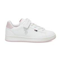 U.s. Polo Assn. Enıya Jr 5fx Beyaz Kız Çocuk Sneaker Beyaz-Pudra