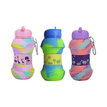 Akordiyon Su Şişesi Çok Renkli