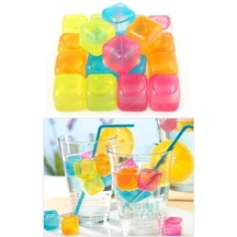 Renkli Buz Küpleri Tükenmez Serinletici Buz Küpleri 20 Adet Asorti