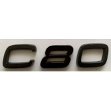 Volvo Uyumlu C80 Siyah Yazı