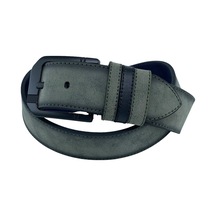 Süzer Deri 4.5 Cm. Spor Suni Deri Düz Süet Kemer Haki Kahverengi